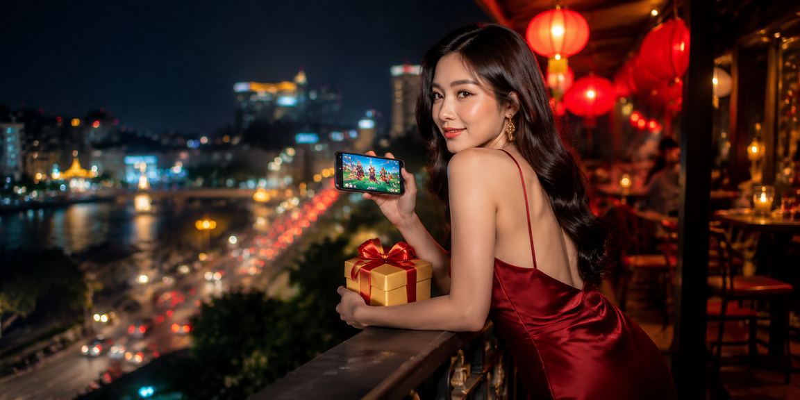 Người dùng Hà Nội xem thông tin cược thể thao trên điện thoại trong quán cà phê